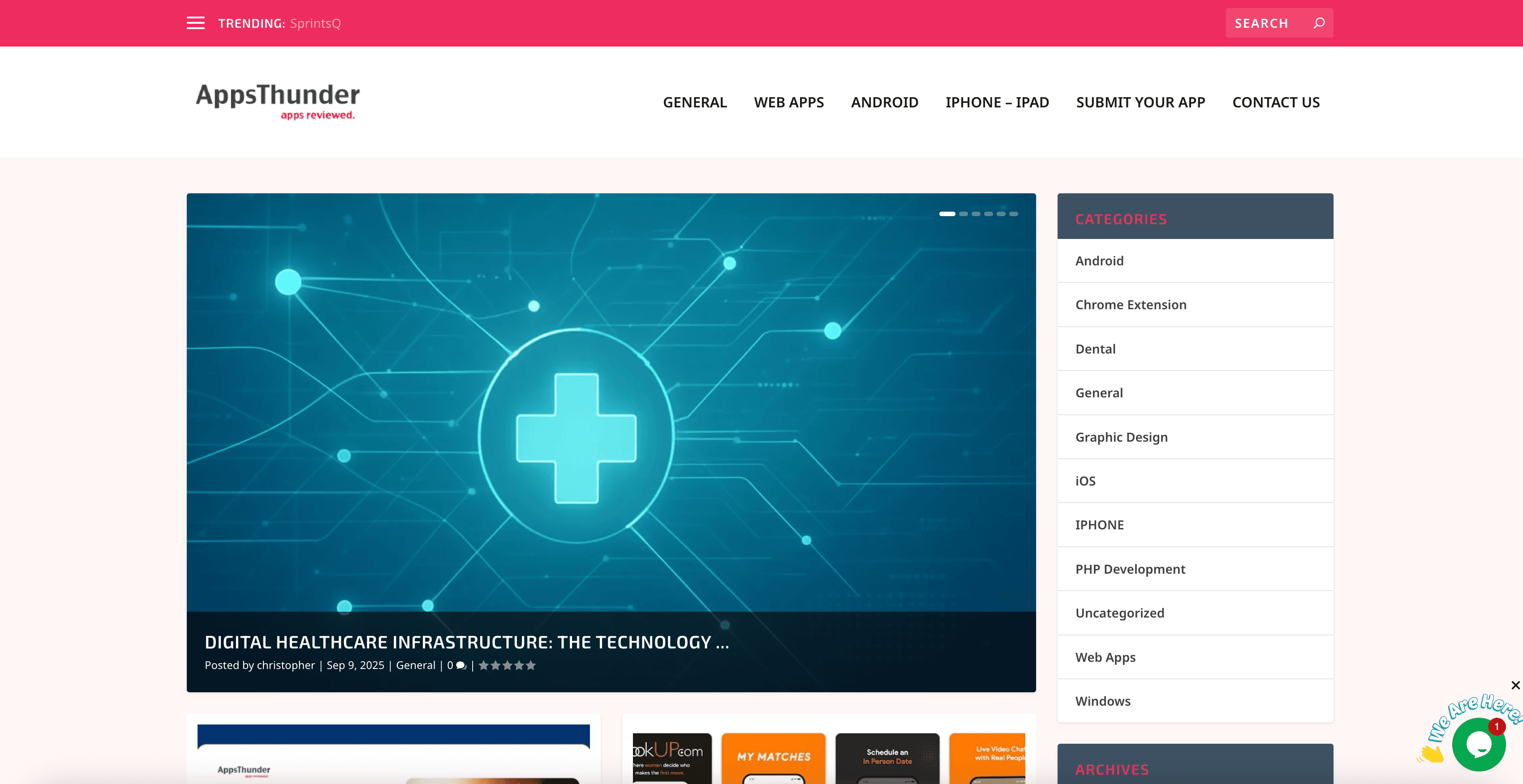 AppsHunter website preview