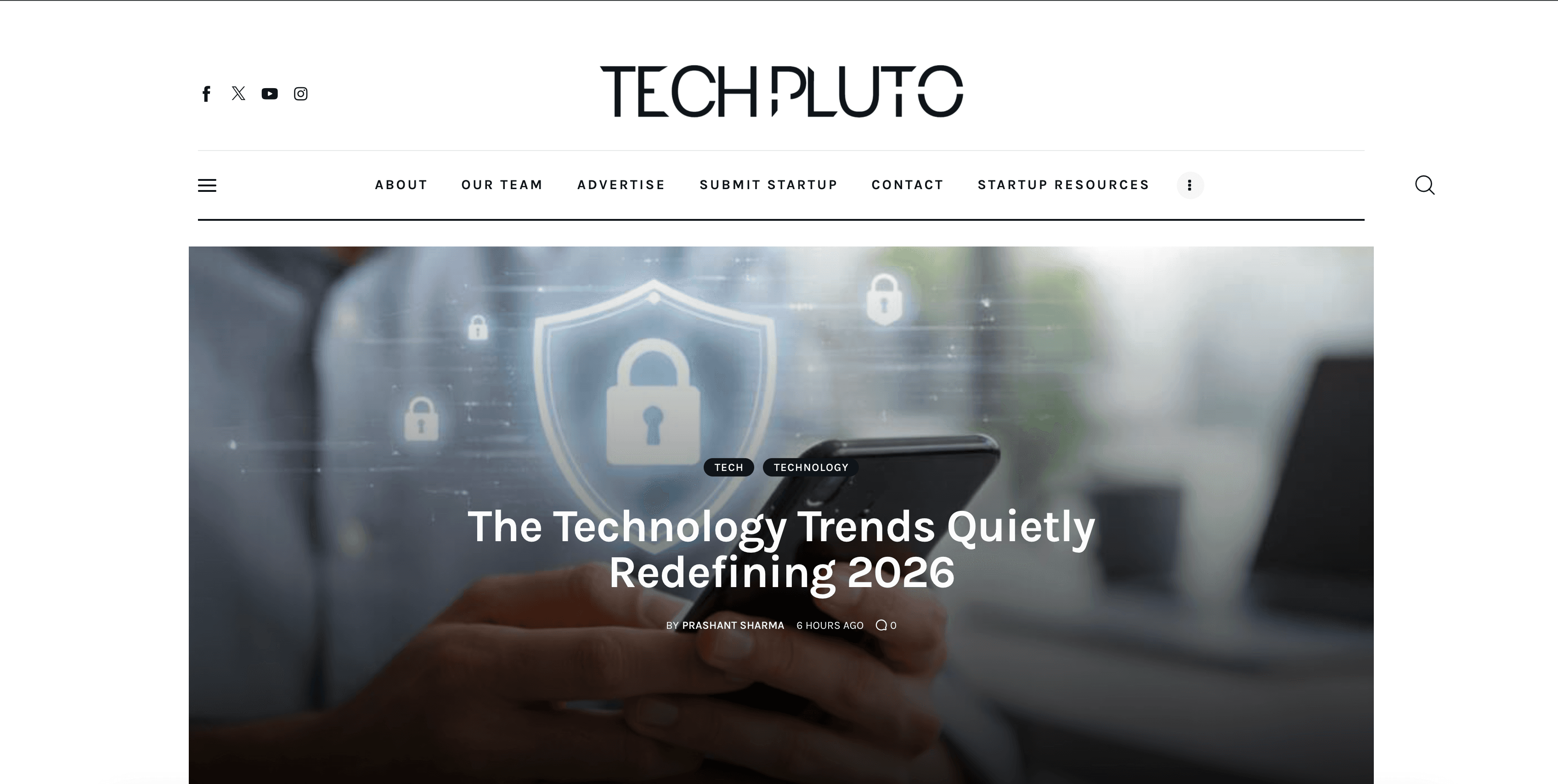 Techpluto website preview