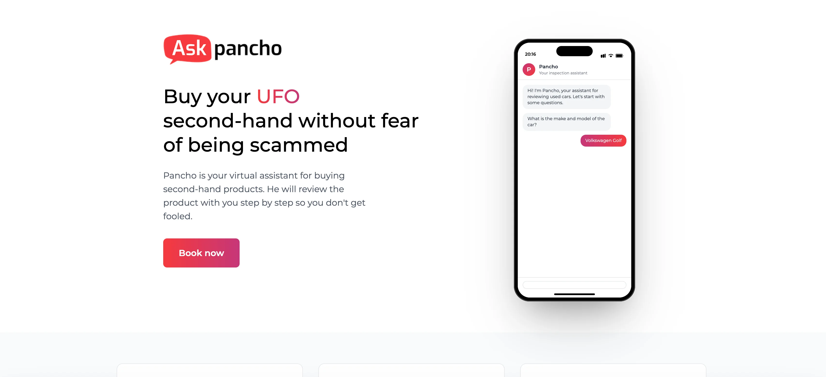 Ask Pancho interface screenshot