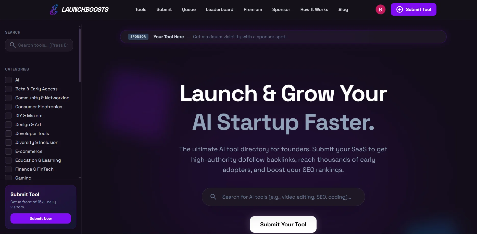LaunchBoosts website preview
