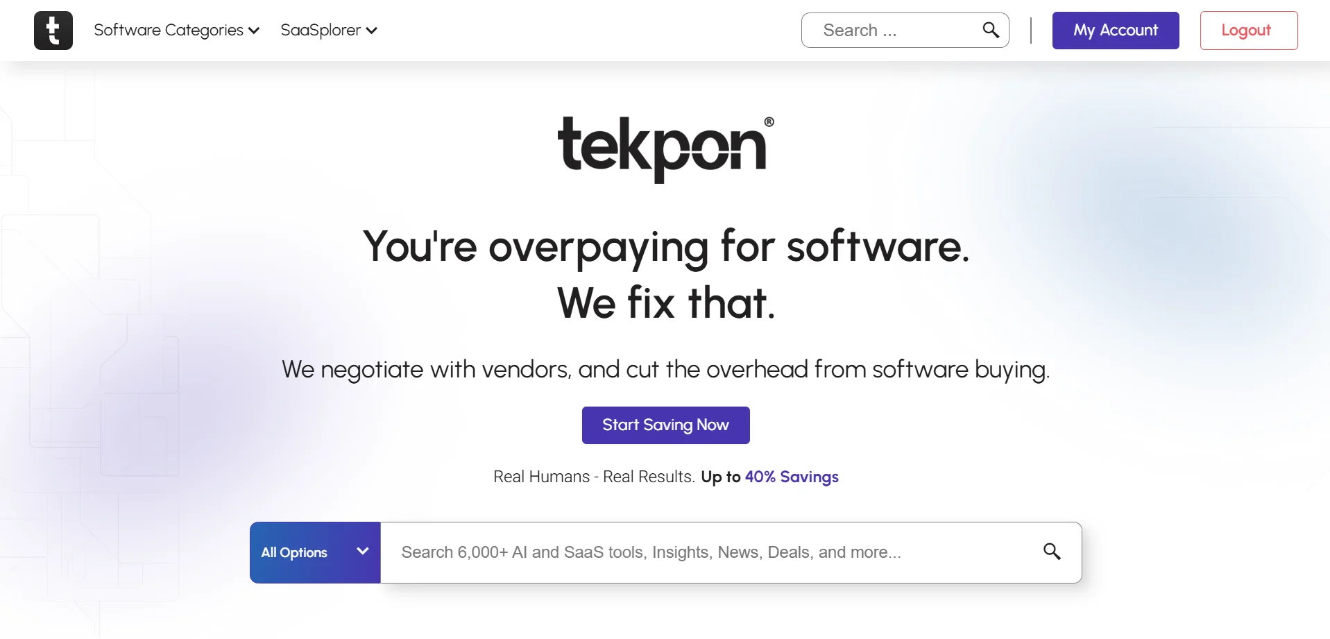 Tekpon website preview