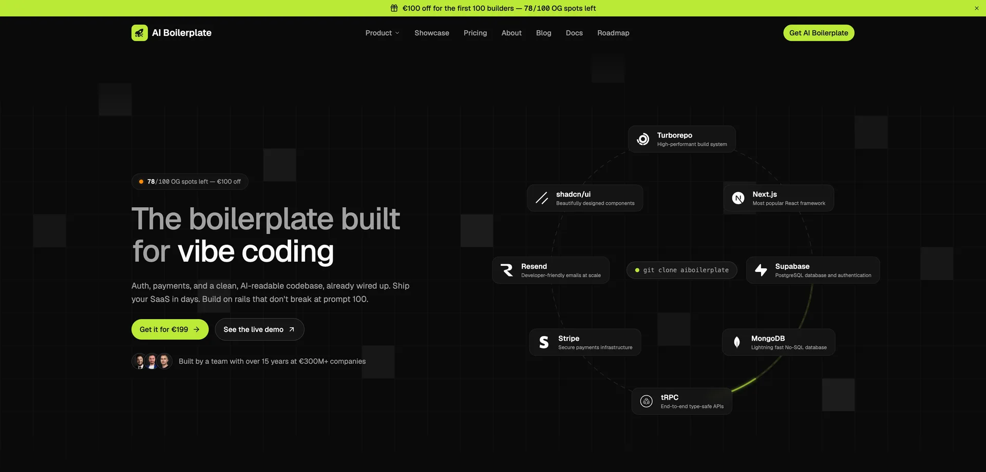 AI Boilerplate interface screenshot