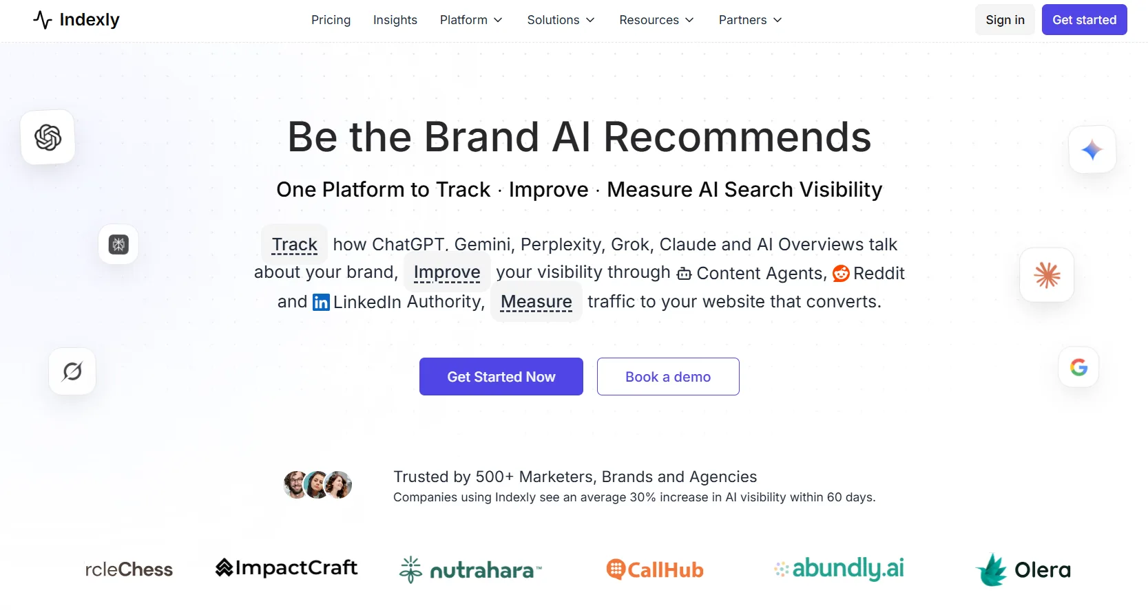 Indexly interface screenshot