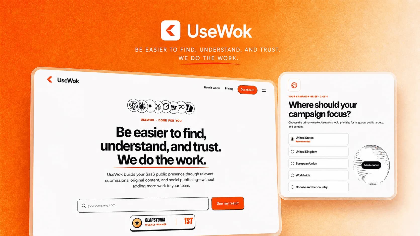UseWok interface screenshot