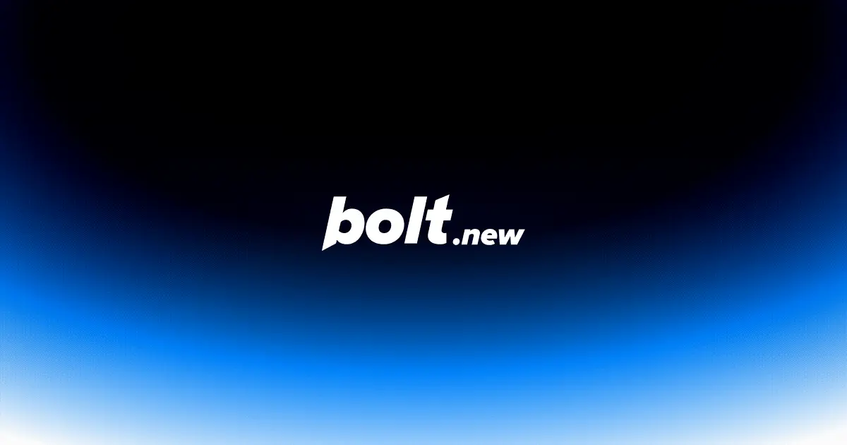 Bolt.new interface screenshot