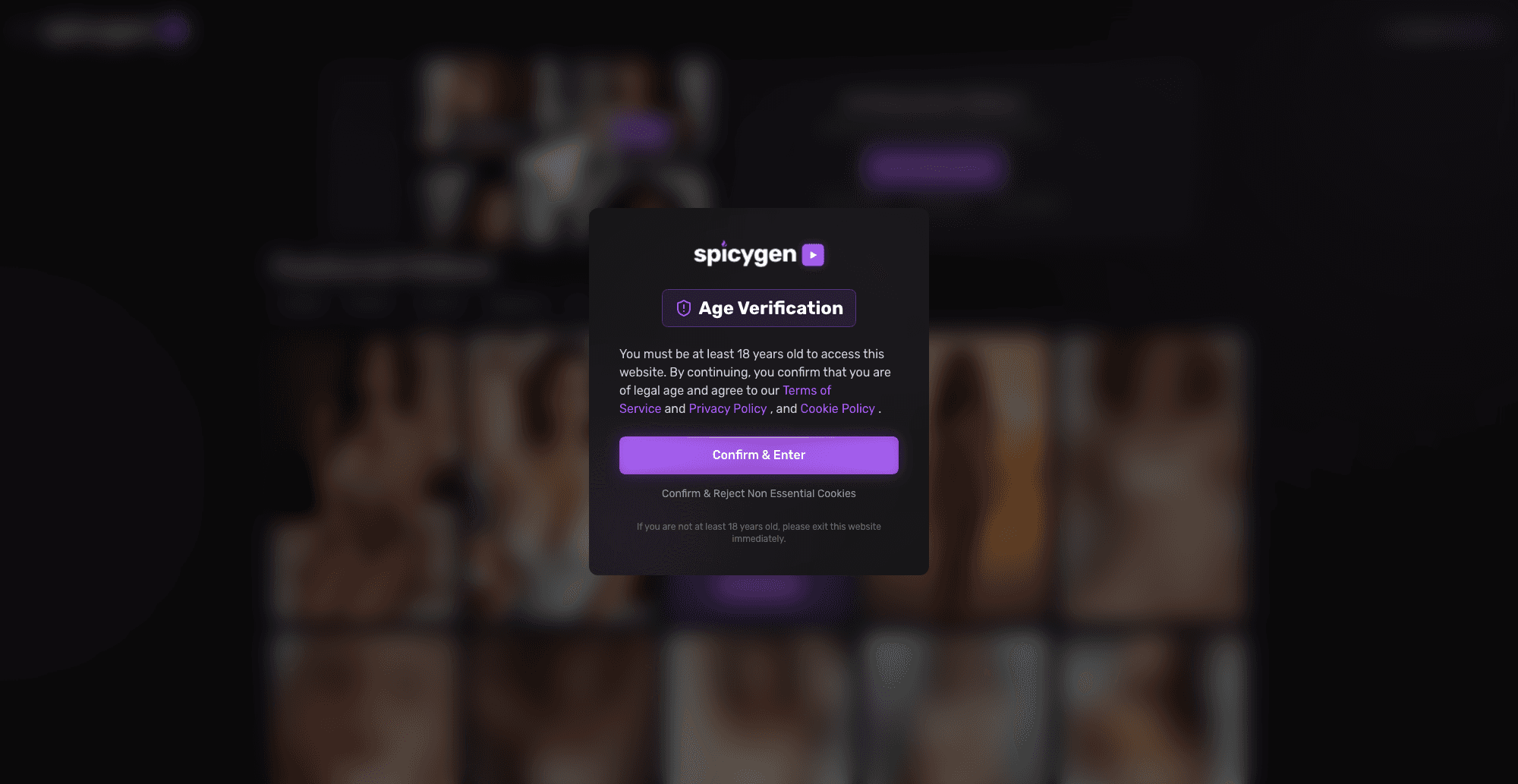 SpicyGen interface screenshot