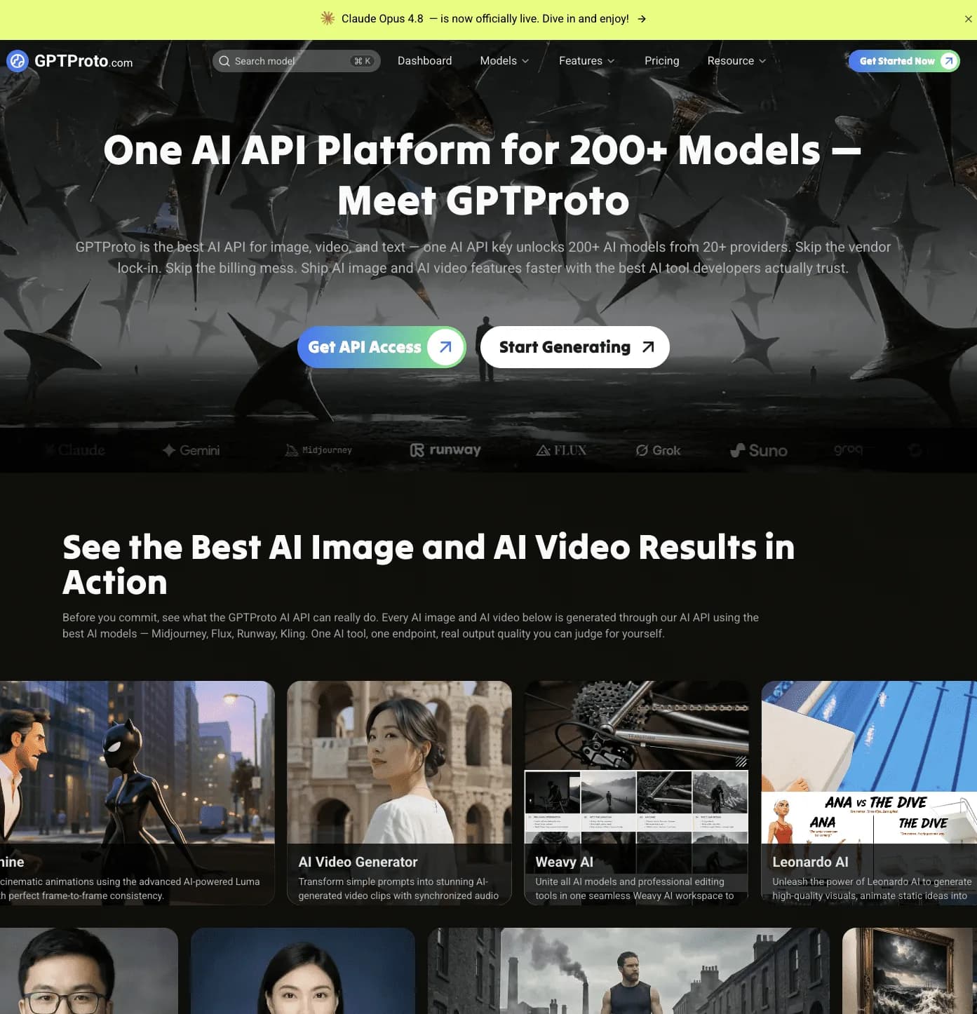 GPTProto interface screenshot
