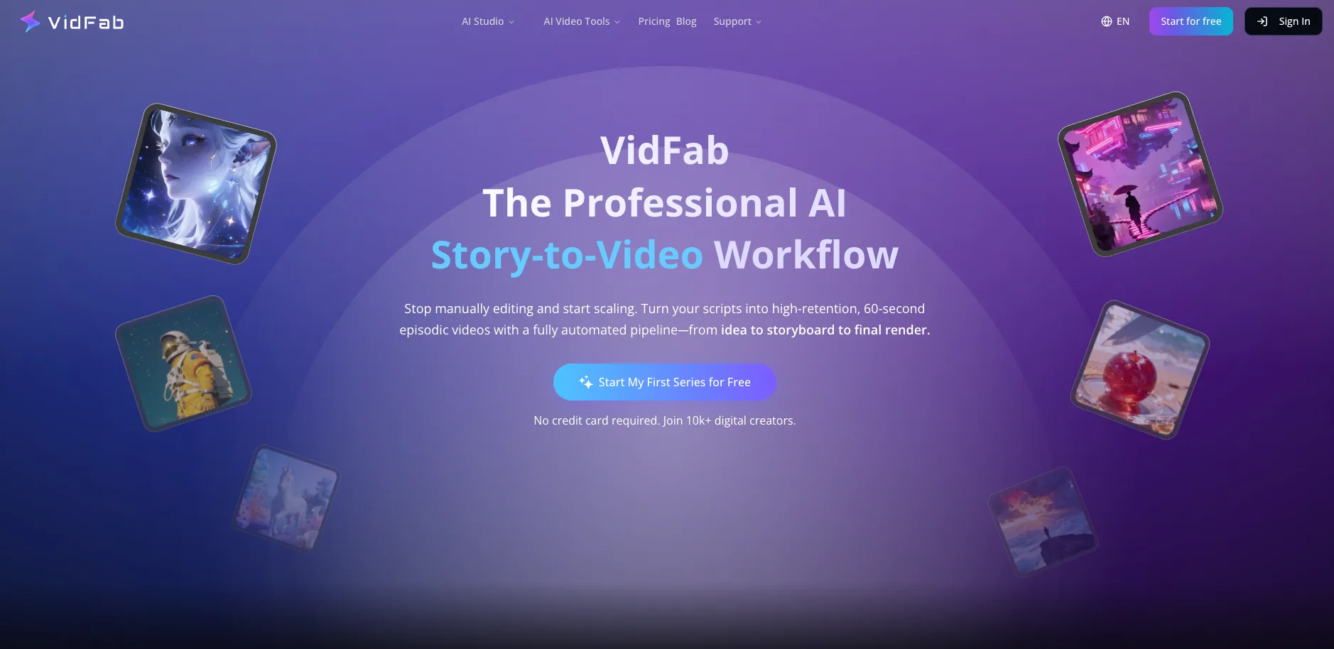 VidFab interface screenshot
