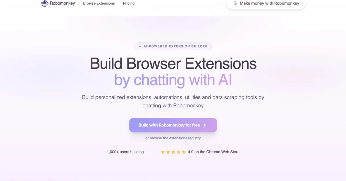 Robomonkey interface screenshot