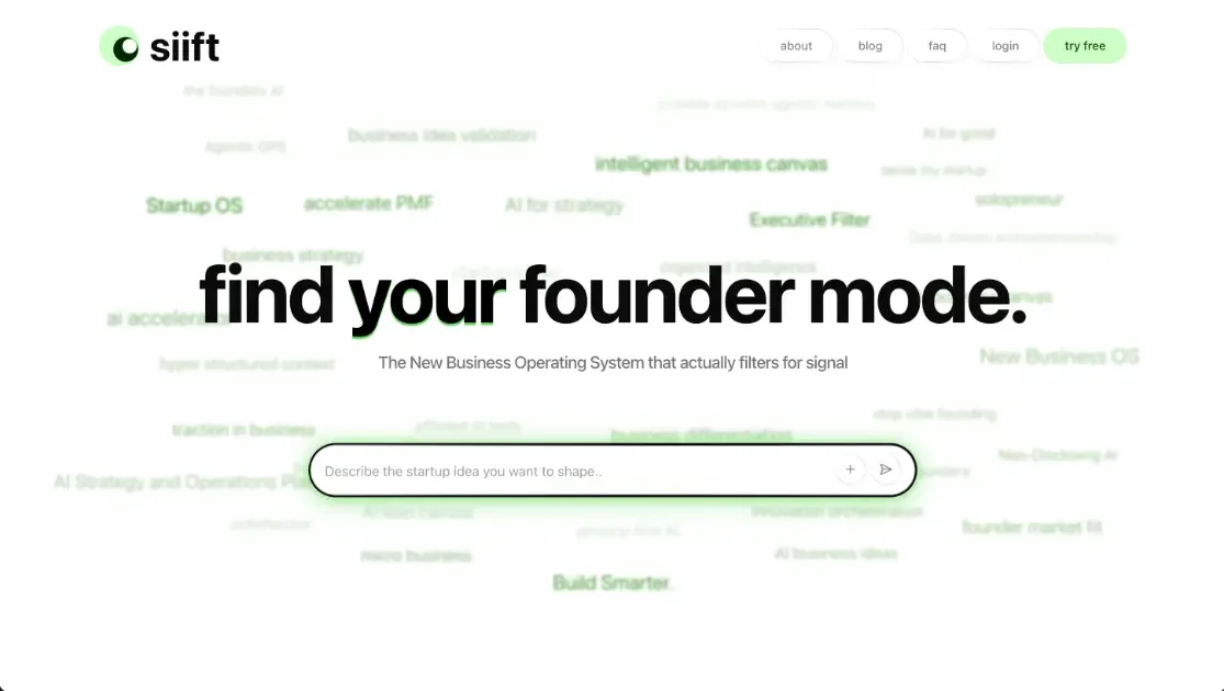 siift interface screenshot