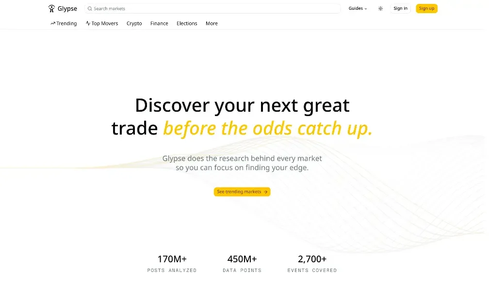 Glypse interface screenshot
