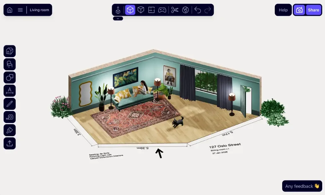 Arcadium 3D interface screenshot