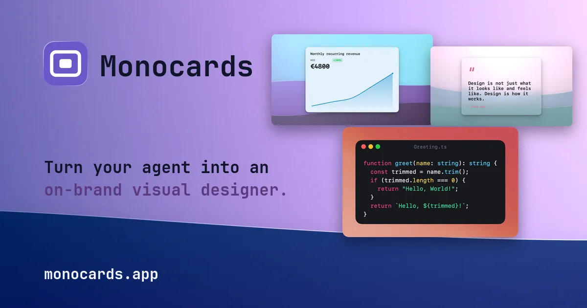 Monocards interface screenshot