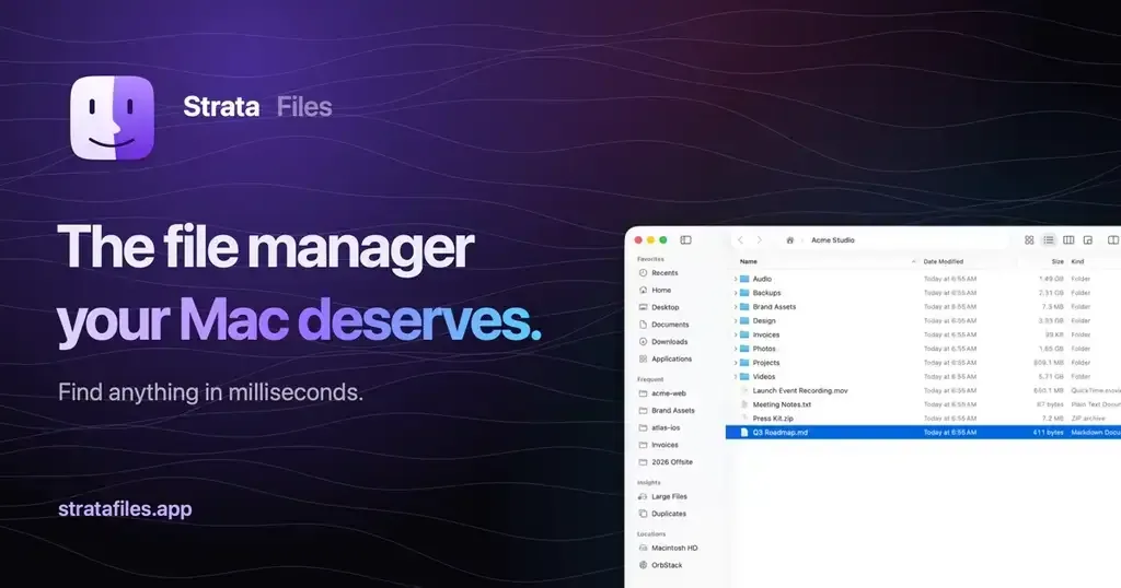 Strata Files interface screenshot