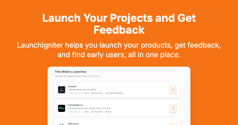 LaunchIgniter website preview