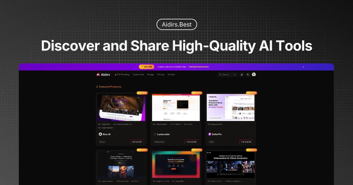 Aidirs website preview