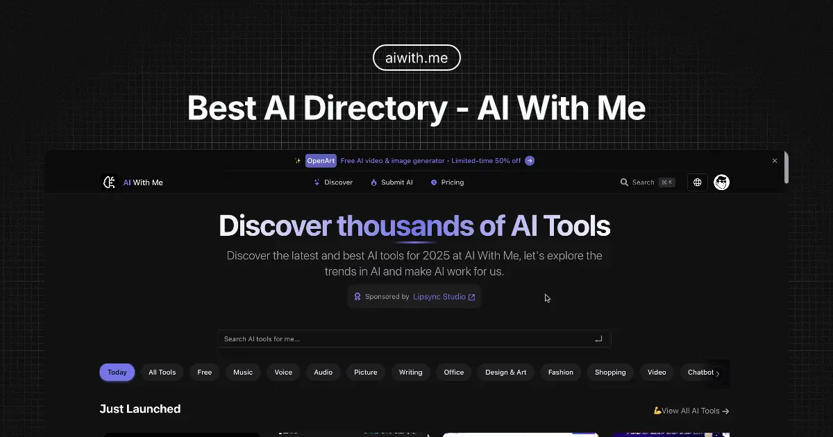 AI With Me website preview