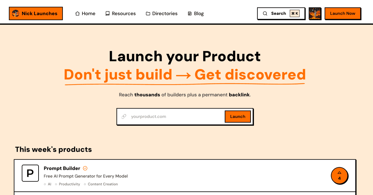 Nick Launches website preview