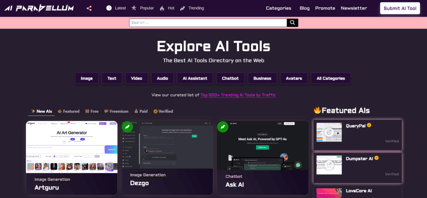 AIParabellum website preview