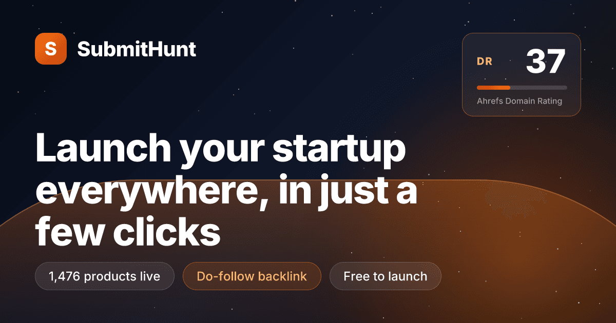 SubmitHunt website preview