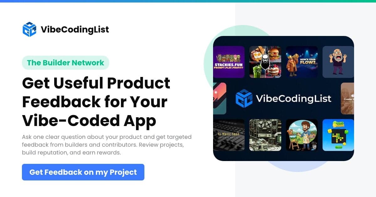 Vibecodinglist website preview