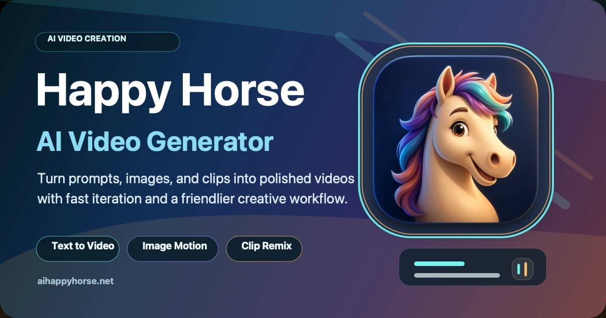 AI Happy Horse interface screenshot