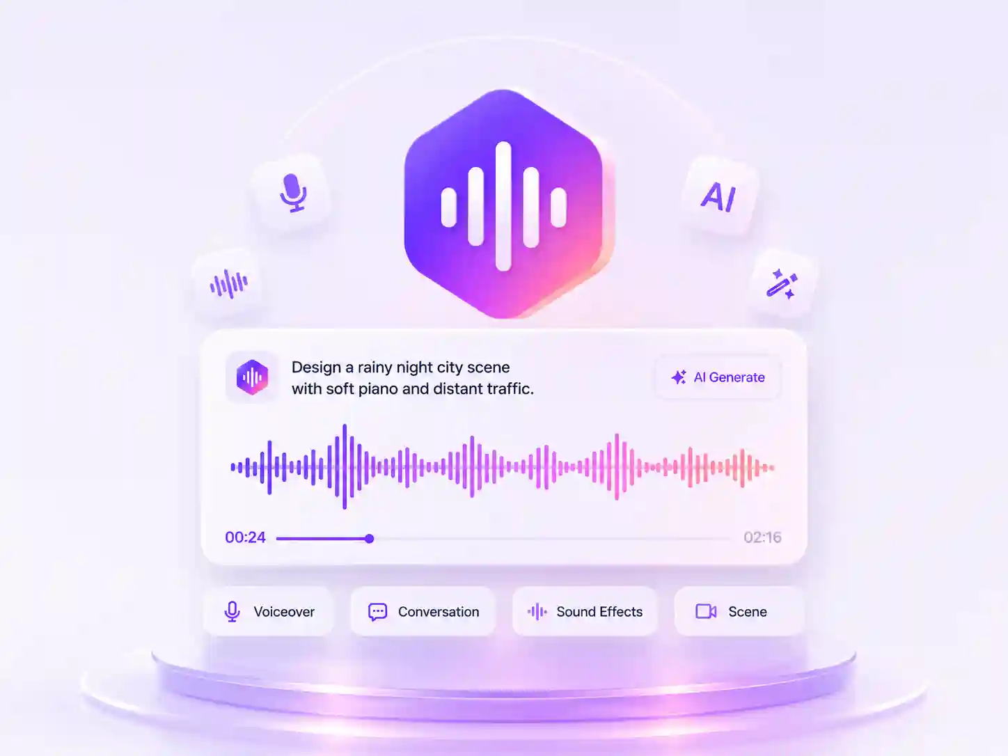 Seed Audio interface screenshot