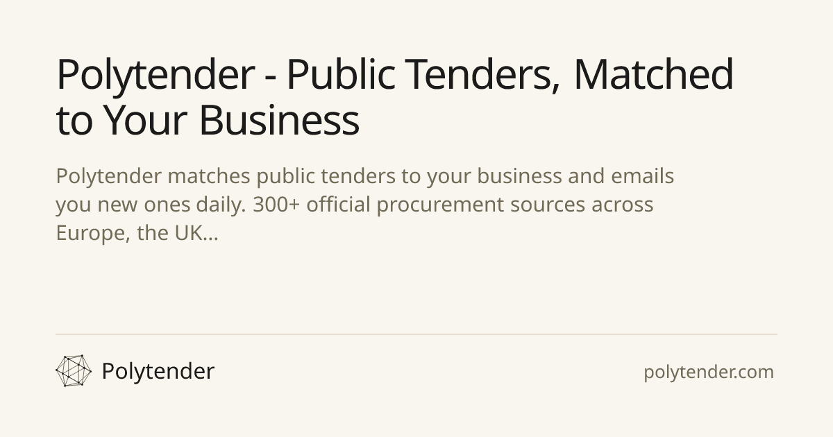 Polytender interface screenshot