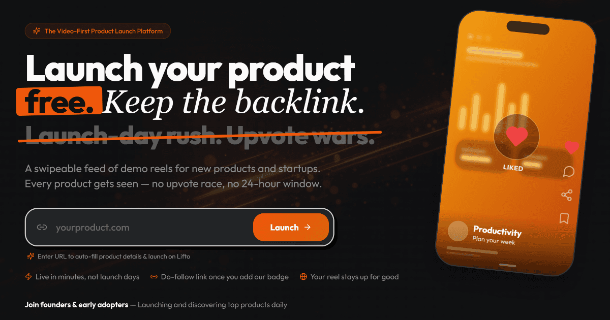 Lifto interface screenshot