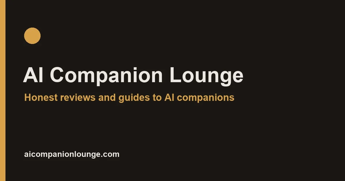 AI Companion Lounge interface screenshot