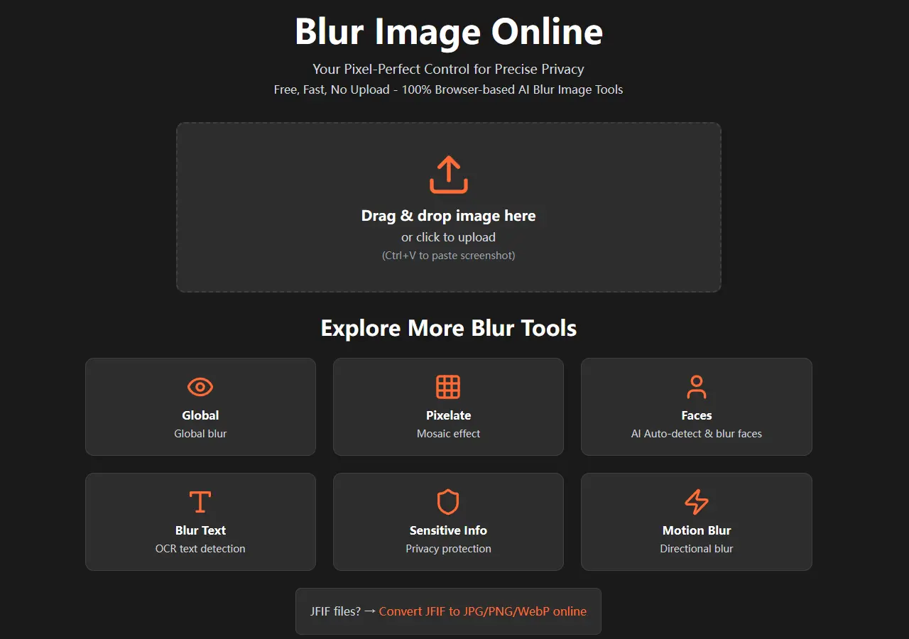Blur Image interface screenshot