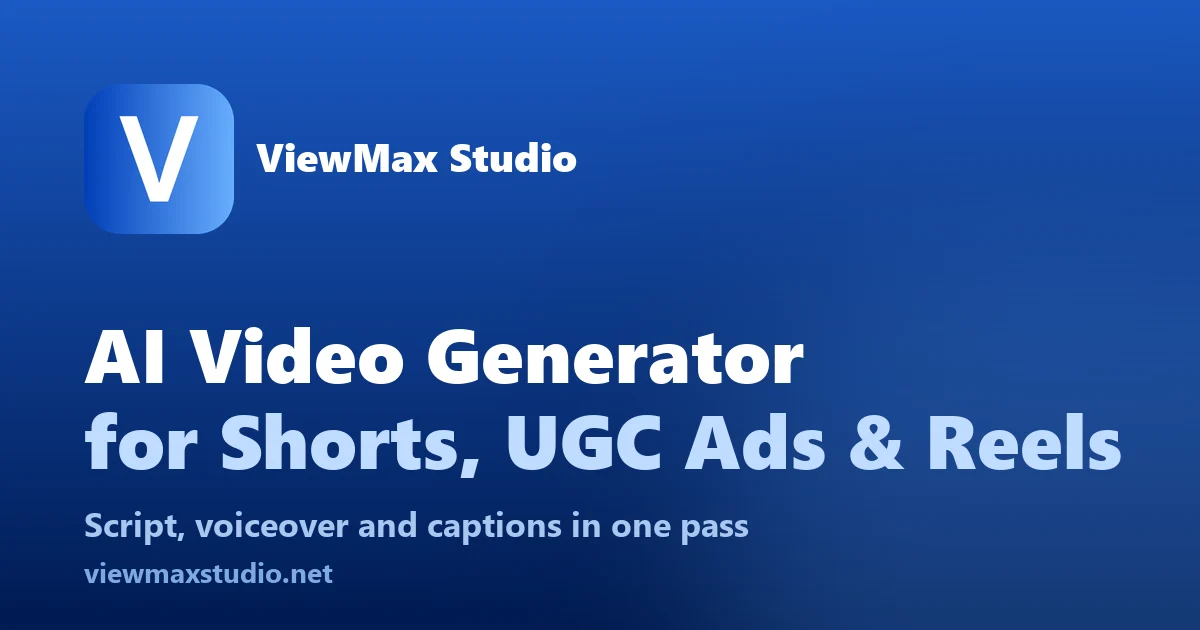 ViewMax Studio interface screenshot
