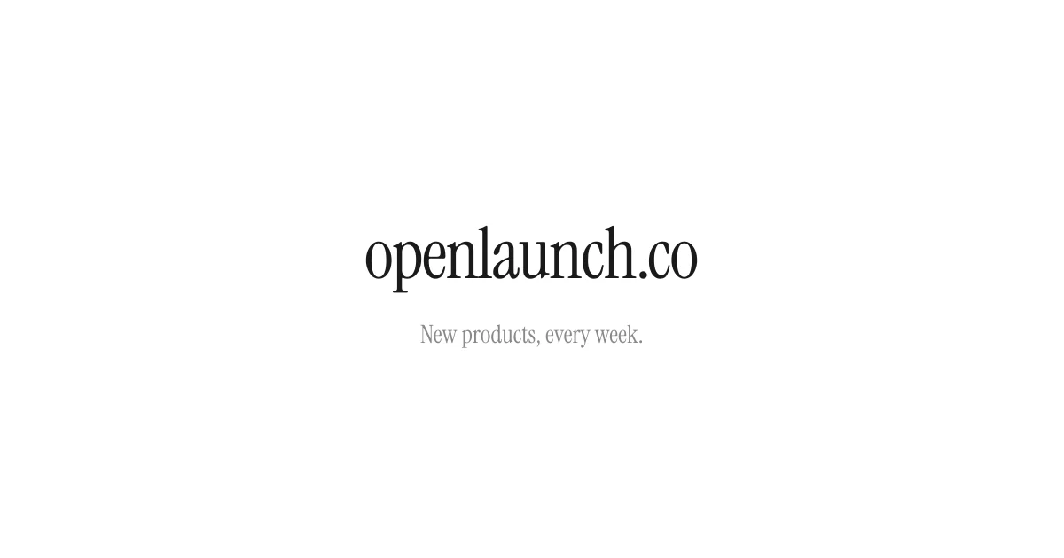 OpenLaunch interface screenshot
