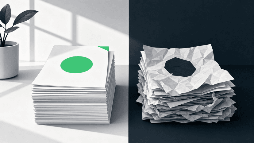 A visual comparison of high-quality versus low-authority directory lists side by side on a desk