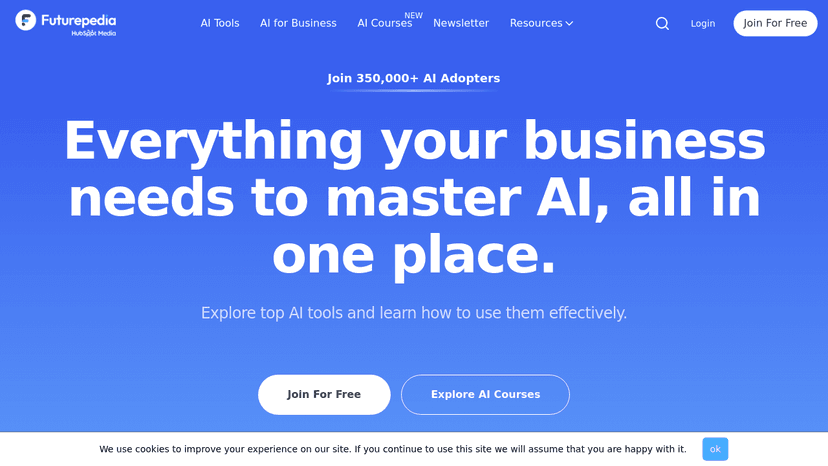 Futurepedia homepage screenshot