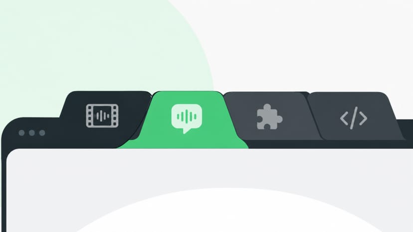 Multiple browser tabs showing different free TikTok transcript tools as alternative options