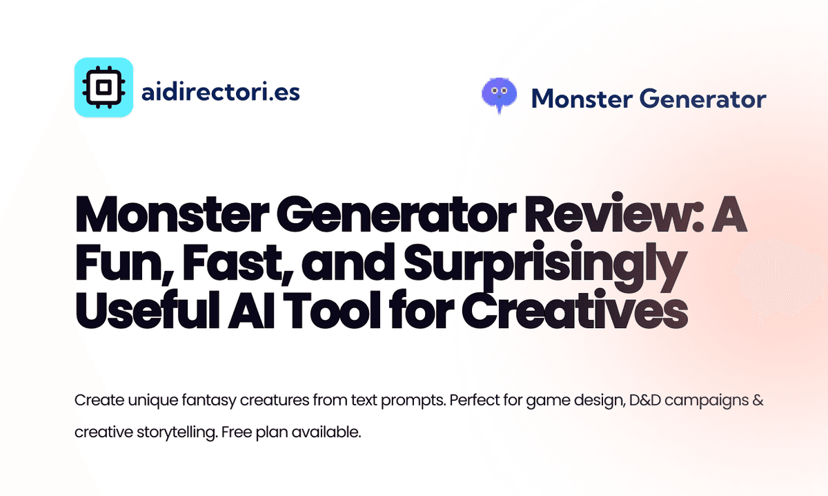 Generaider Monster Monster Generator Review: A Fun, Fast, and Surprisingly Useful…